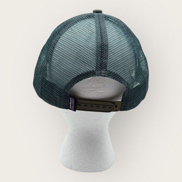 Patagonia Trucker Hat Brown Green Mesh Snapback Adjustable Cap - Picture 3 of 8